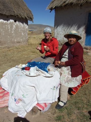papas y queso - tradionelles desayuno auf der erstancia.