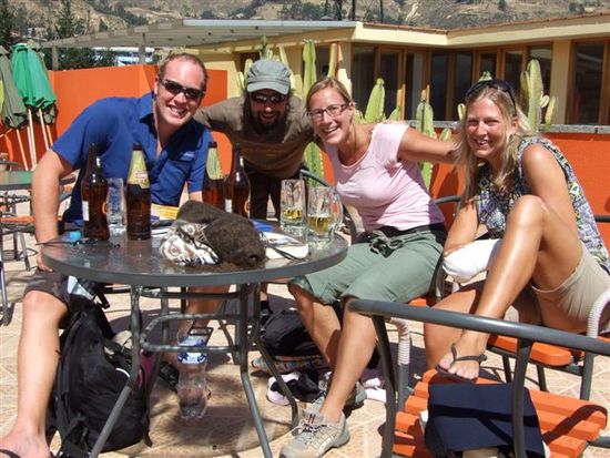 bekannschaft aus uk, mit dem bike von ecuador nach peru.