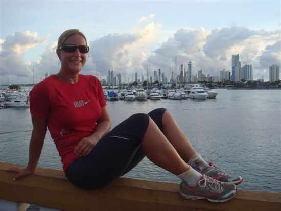 joggingrunde vor bocagrande.