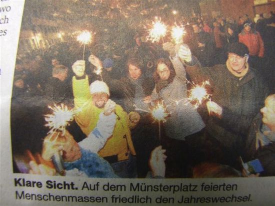 silvester mal anders...wir am nächsten tag live in der basler zeitung...das ist doch ein start ins 2011.