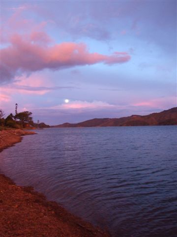 abendstimmung am lago calima.