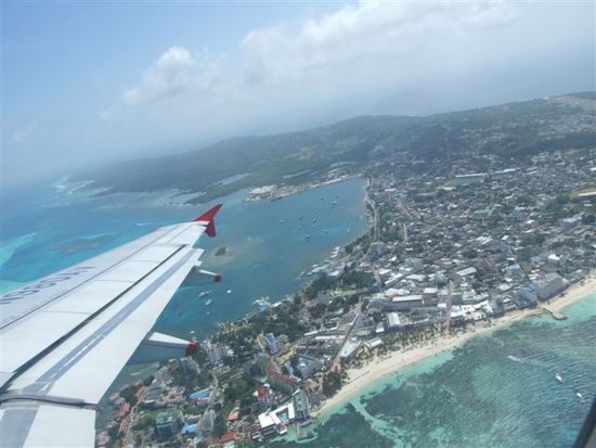 wow, anflug san andres, beinahe schon nicaragua.
