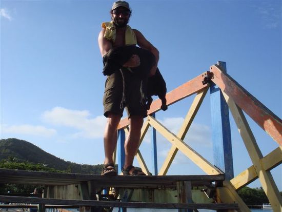 ausflug mit piru nach santa catalina - dort noch alle vereint.