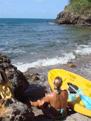 kajaktrip um die isla santa catalina.