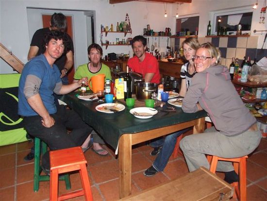 unsere 2. basecamp...mario, andres, carsten, lorenzo, miriam, anke