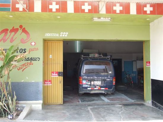 die garage von rolando an der panamericana.