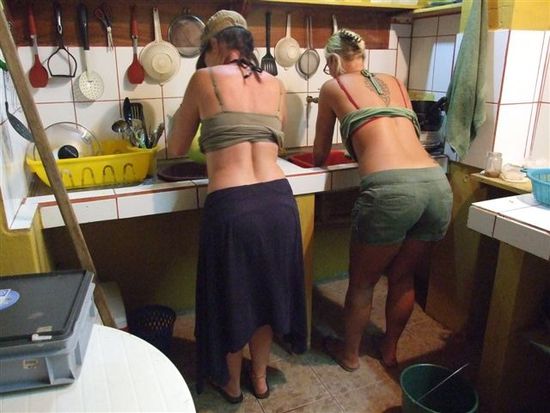 hier das edle "alte" küchenteam im einsatz.