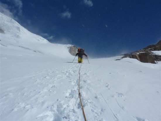 auf dem glaciar richtung paso marconi