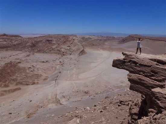 aussicht von unserem stellplatz oberhalb dem valle de la luna.