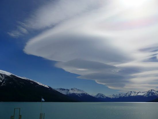 nach einer Bootsfahrt auf dem Lago Argentino packen wir hier unser Picknick aus