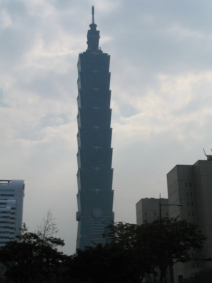 Von fast überall in Taipei aus sieht man das 101