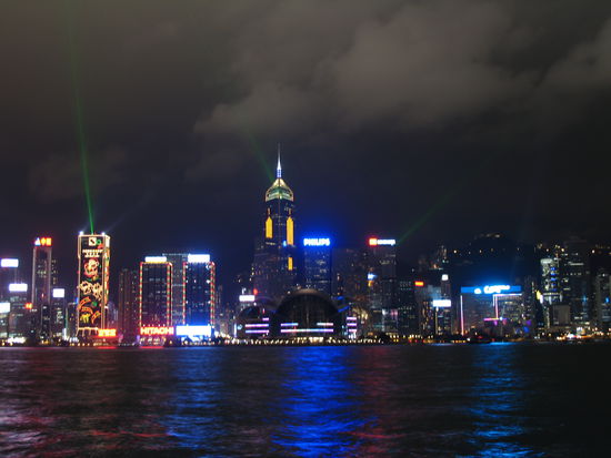 Lichtspektakel von Hong Kong