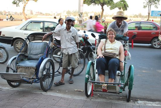 "My friend", der Cyclofahrer. Jedes Mal, wenn man ihm begegnete, wurde man herzlich umarmt.