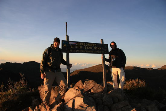 Auf dem hoechten Berg Costa Ricas (Martin und Christoph)