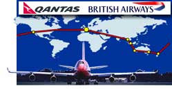 Reiseroute (Quantas Round the World)