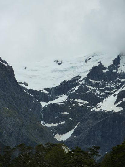 Blick auf einen Gletscher