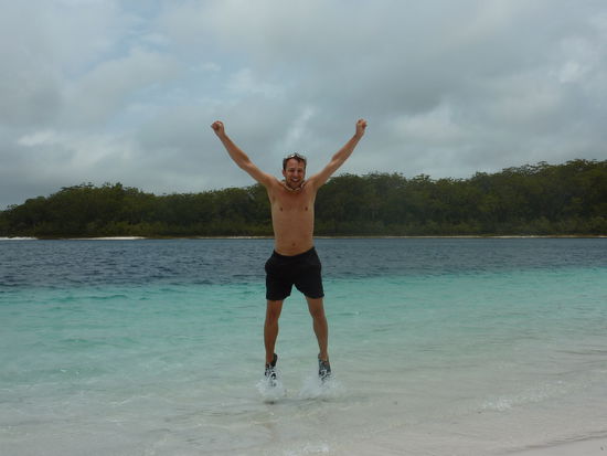 Lake McKenzie - leider bei schlechtem Wetter!!