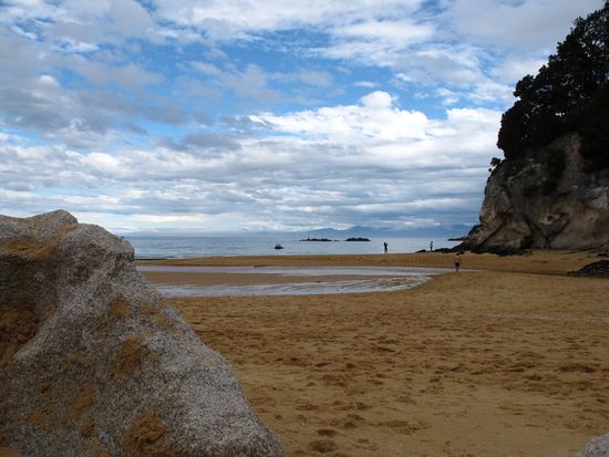 Ruby Bay with it's golden looking sand.