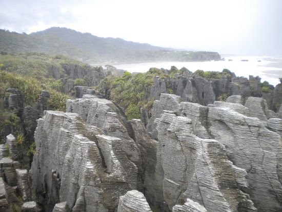 During high tide the water blows right up between the rock formations. Must be a great impression