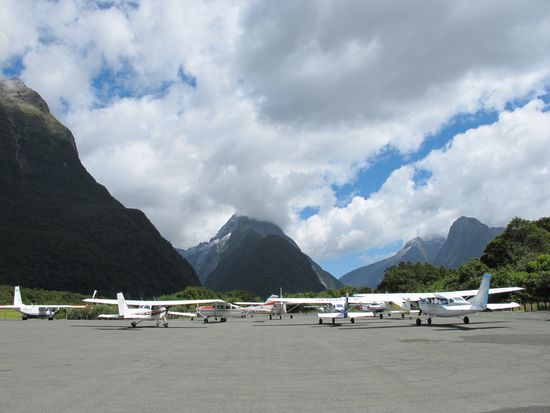 Milford Sound Airport - once again just a little runway, but named AIRPORT *hihi*