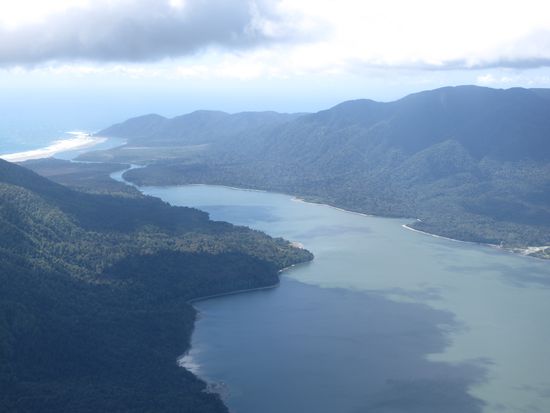 ... our trip from above on our flight back ...
