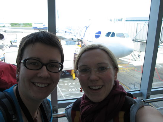 After 48 hours with only 5 to 6 hours sleep - but we are really happy to be here.