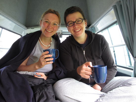 Our first coffee in the morning 