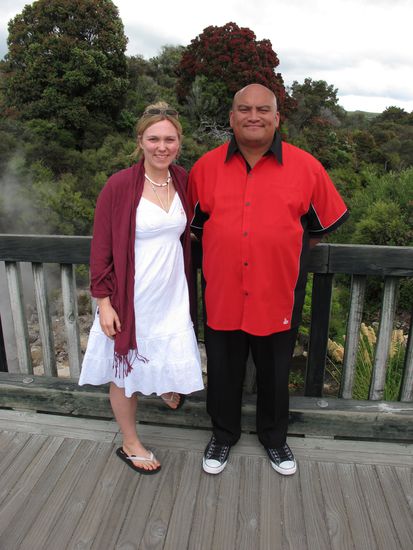 That was our Maori guide on that little tour through the "Te Puia" Park.