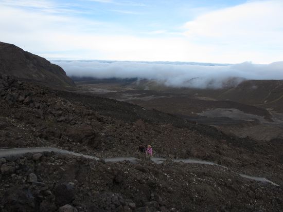 That's the path we came up... The starting point was in the middle of the pic right behind the clouds.