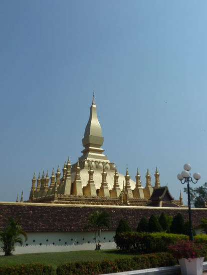 Tat Luang - das Wahrzeichen von Laos.