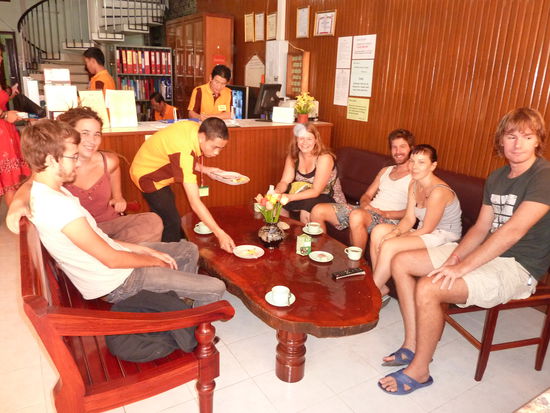 Die Lobby in der wir den ganzen Tag verbracht haben.