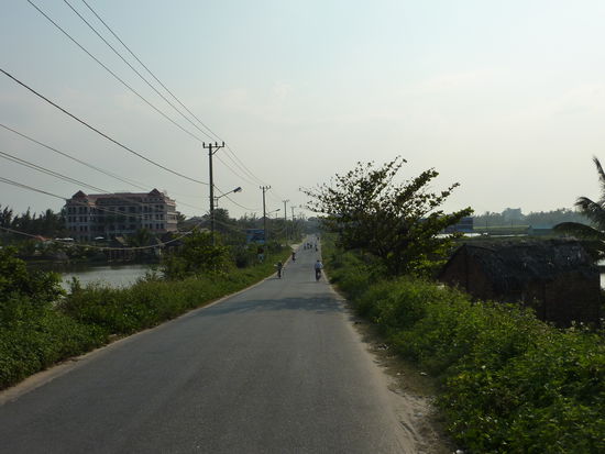 Mit dem Rad waren´s 15 min zum Strand...