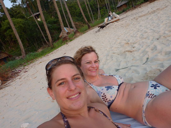 Zurueck am Strand! Und das ist Anna