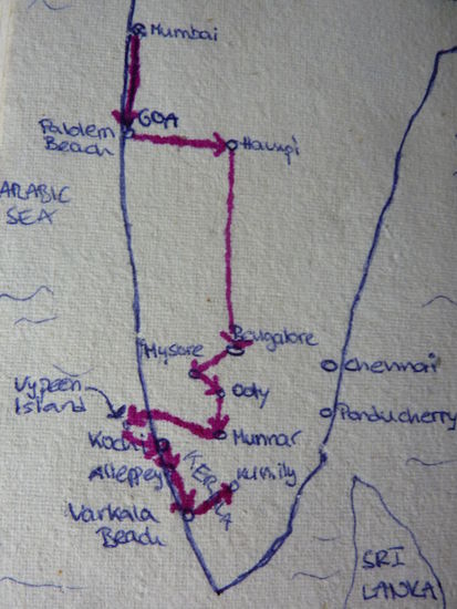 In diesem Kapitel geht's also von Munnar nach Vypeen - Kochi - Alleppey - Varkala und Kumili (Perilla Wildlife Sanctuary)