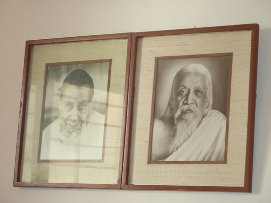 Sri Aurobindo und seiner franzoesischen Partnerin "The Mother".