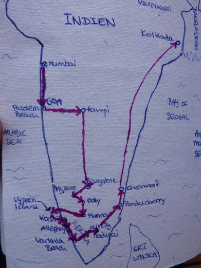 Also weiter geht's mit dem Zug von Madurai nach Ponducherry und dann noch einmal 6 Stunden mit dem Bus nach Chennai....