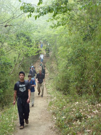 Es ging nur noch runter...4 Stunden  bis zum Mittagessen...