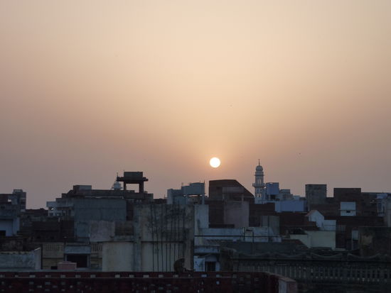 Auf der Dachterasse...