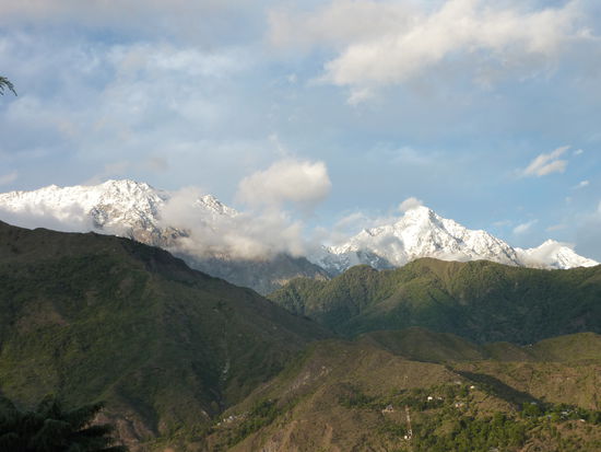 Die ersten Blicke auf den Himalaya... 