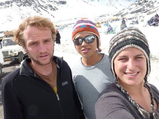 Nach ca. 4 Std. - kurze Pause auf dem Rotang Pass