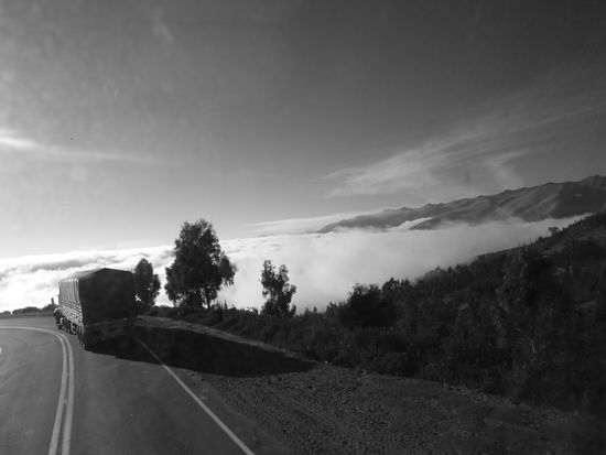 ...spaeter merke ich auch, dass wir wirklich schon so hoch in den Bergen sind. Das erklaert warum's mir so schlecht geht!