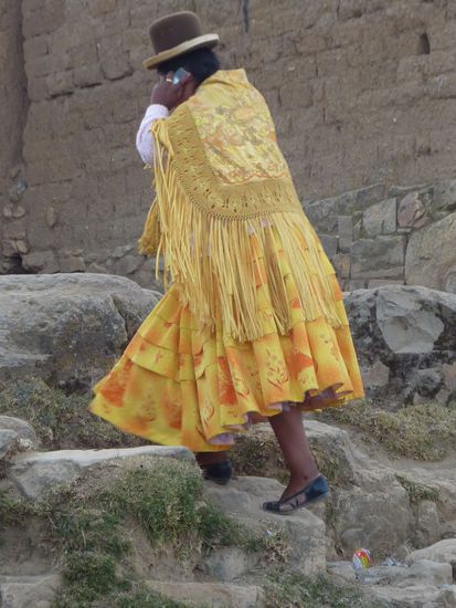 Die Lady war auch zu busy um mit uns zu reden!