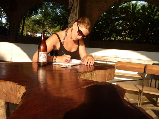 Endlich wieder draussen sitzen!