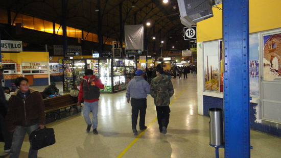 Der Busbahnhof von La Paz - los geht's nach Uyuni!