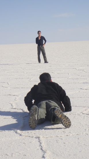 Fei ganzschoen anstrengend! 
Omer fotographiert, Avi posed!