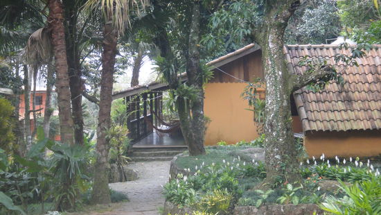 Unser schoenes Hostel Hollandes (7Euro Dorm inkl. Fruehsueck auf Hostlebookers.com) direkt im Dschungel