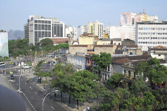 Lapa (das Ausgehviertel von Rio) von oben