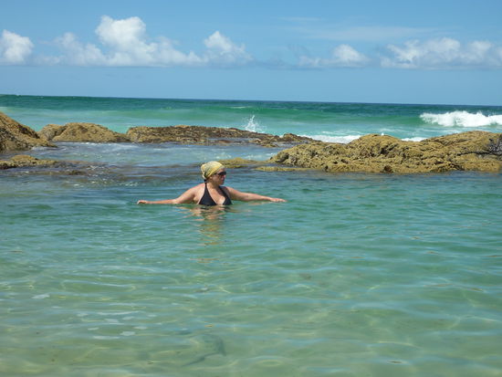 Grad a nettes Plaetzle zum bada 
Je laenger ich weg bin, desto mehr Dialekt kommt raus! 