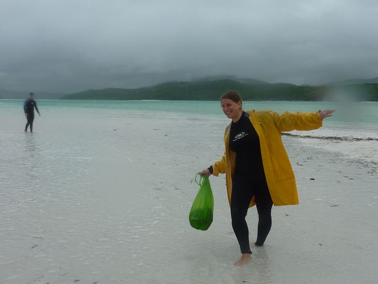 Aber am Strand war es trotzdem schoen! 