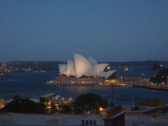 Nachts wurde es in Sydney unglaublicherweise auch manchmal...